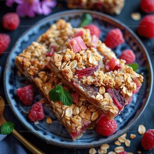 Rhubarb Oat Bars Recipe