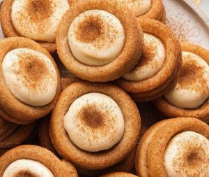 Eggnog Snickerdoodle Thumbprint Cookies Recipe