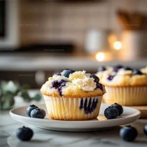 Cream-Filled Blueberry Cream Cheese Muffins Recipe