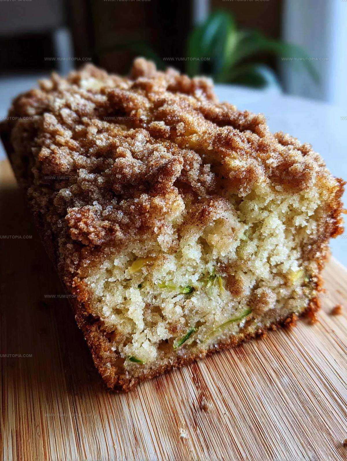 Cinnamon Streusel Zucchini Bread Recipe