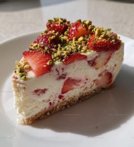 Strawberry Pistachio Cheesecake Recipe