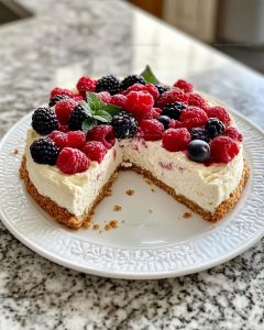 Berry Cottage Cheese Cheesecake Recipe