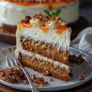 Layered Carrot Cake Cheesecake Recipe