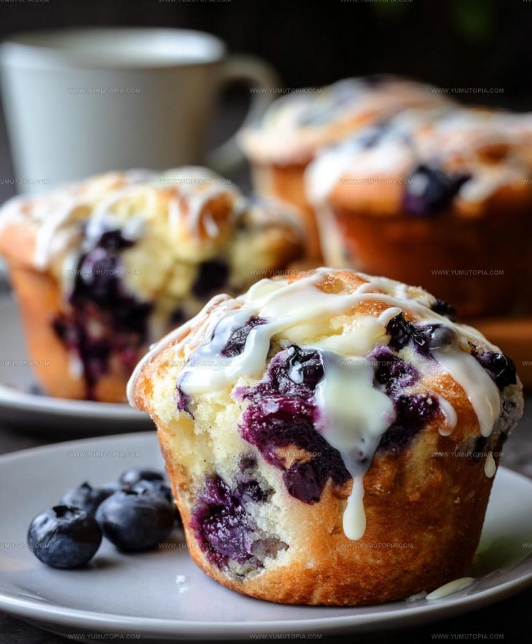 Bakery Style Blueberry Cream Cheese Muffins Recipe