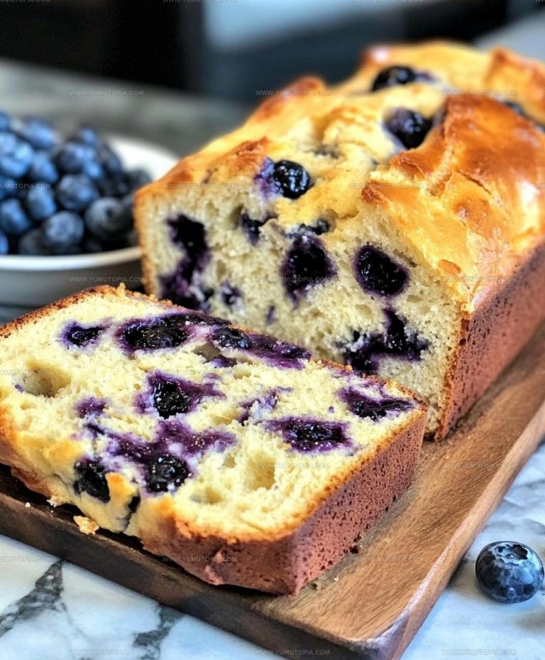 Zest Brightened Blueberry Cream Cheese Bread Recipe
