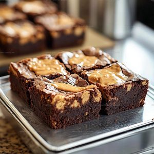 Fudgy Peanut Butter Brownies Recipe