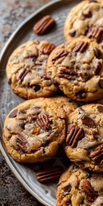 Brown Butter Bourbon Pecan Chocolate Chunk Cookies Recipe