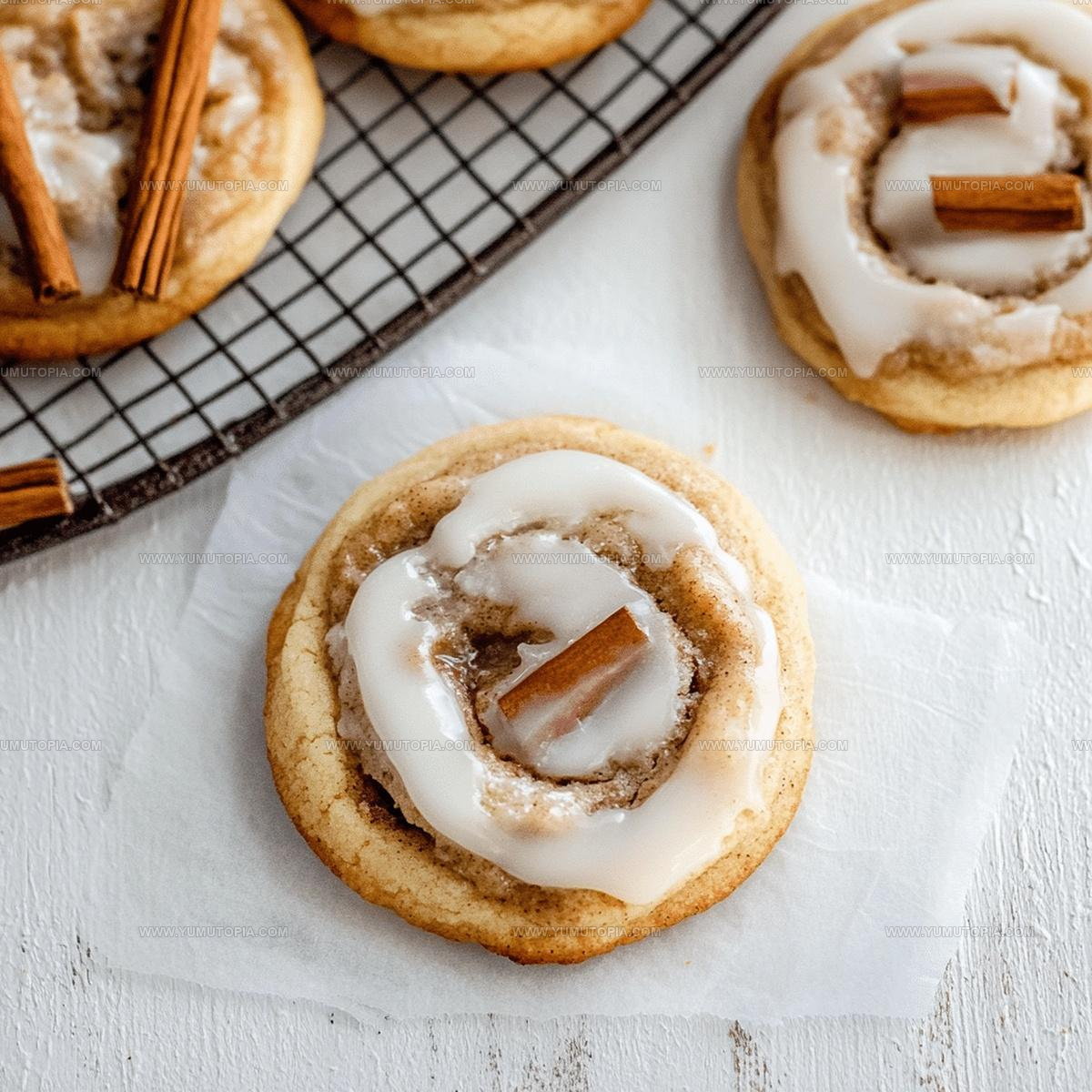 Iced Cinnamon Roll Cookies Recipe