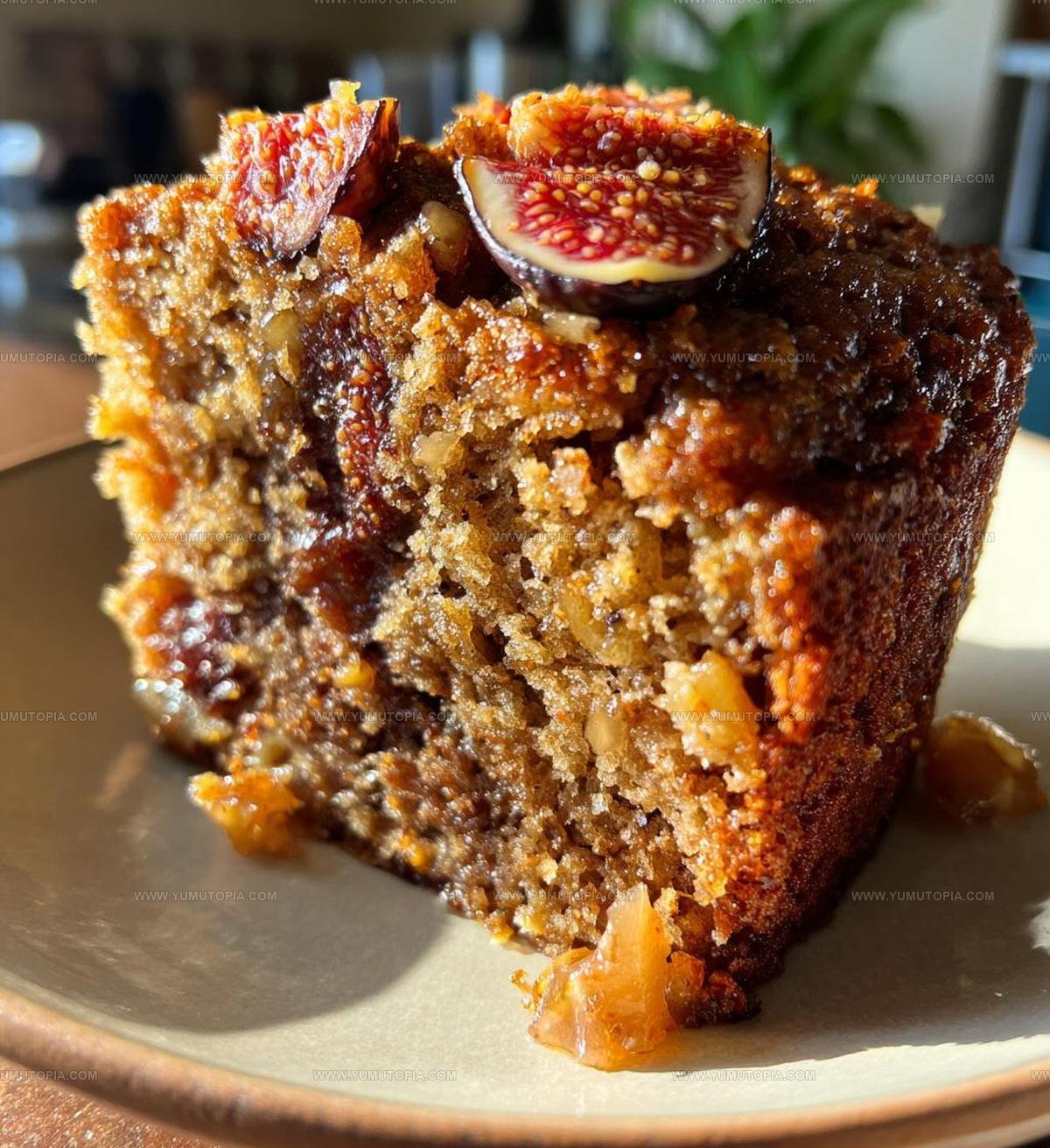 Fig Almond Date Cake Recipe