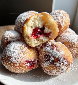 Cherry Doughnut Holes Recipe