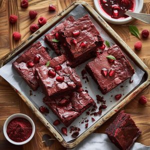 Cream-Swirled Red Velvet Brownies Recipe
