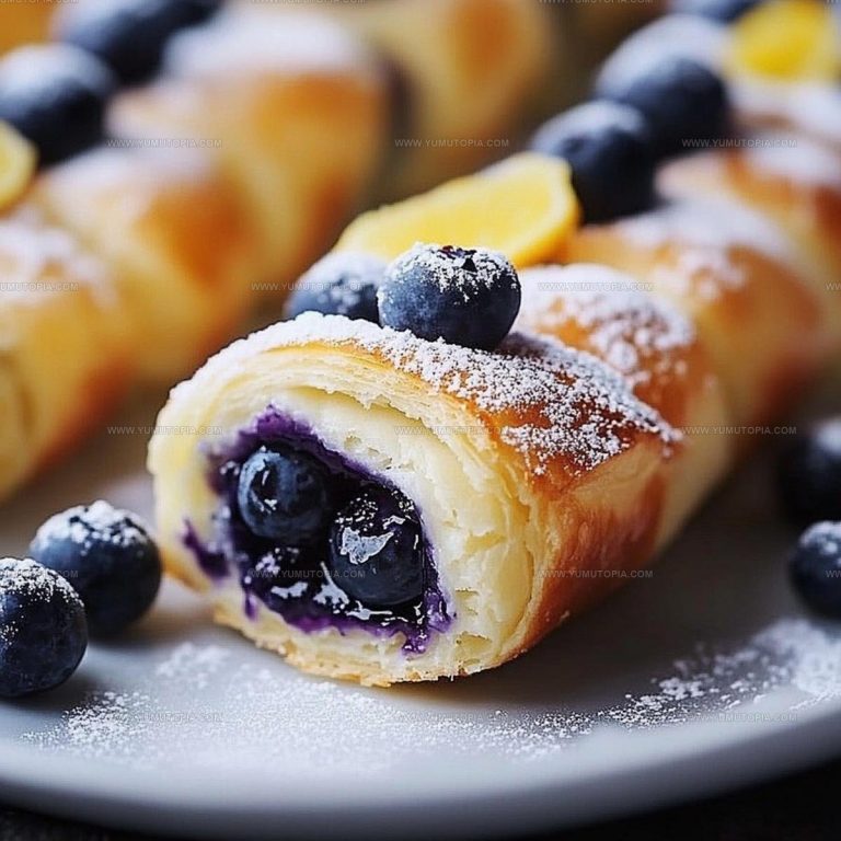 Crispy Fried Blueberry Cheesecake Rolls Recipe