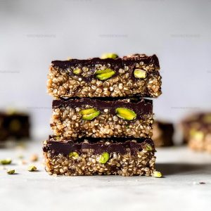 Salted Dark Chocolate Pistachio Crunch Bars Recipe