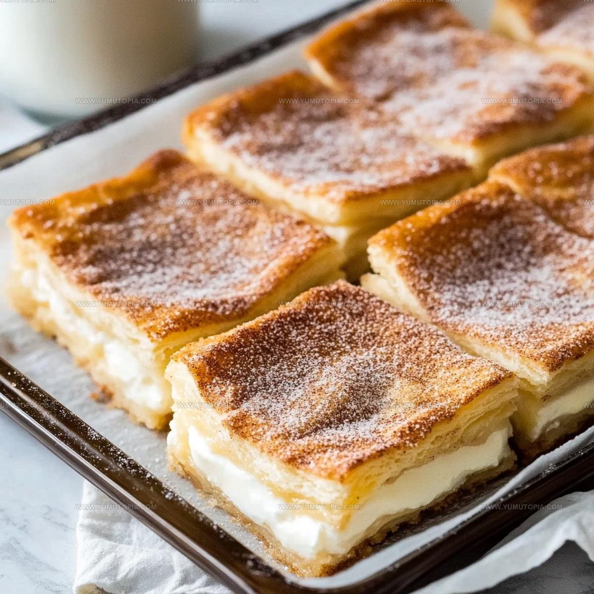 Cinnamon Topped Sopapilla Cheesecake Bars Recipe