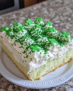 Shamrock Delight Poke Cake Recipe