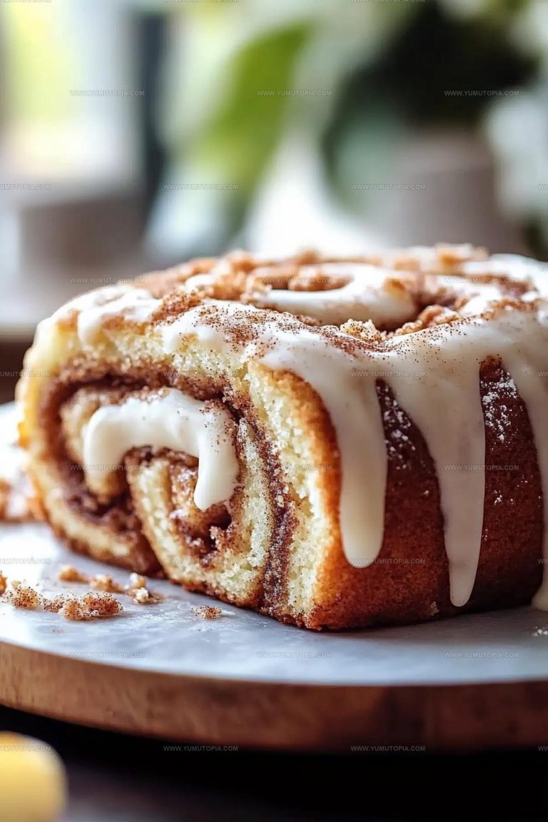 Warm Cinnamon Roll Cake Recipe