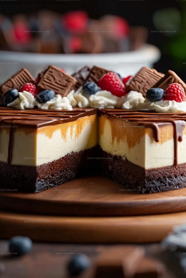 Layered Brownie Cheesecake Recipe