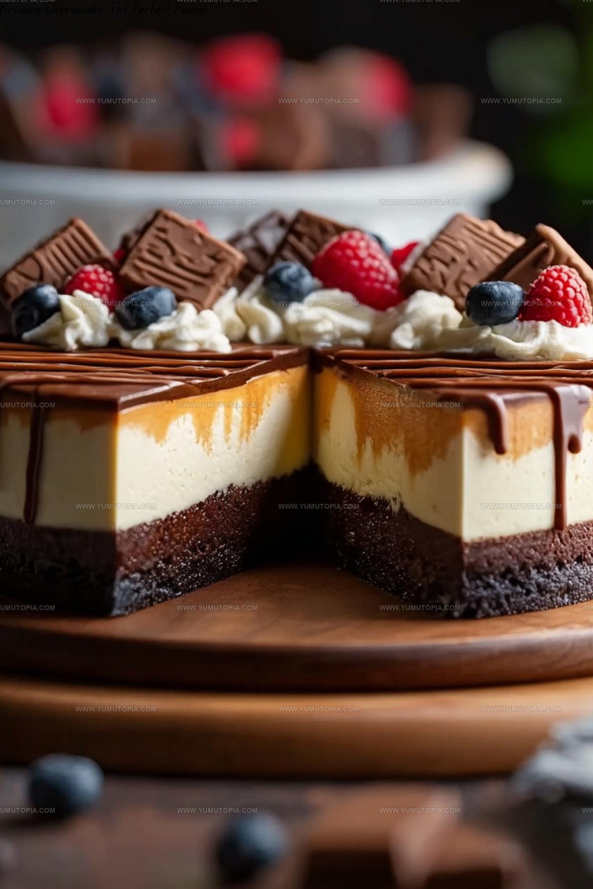 Layered Brownie Cheesecake Recipe