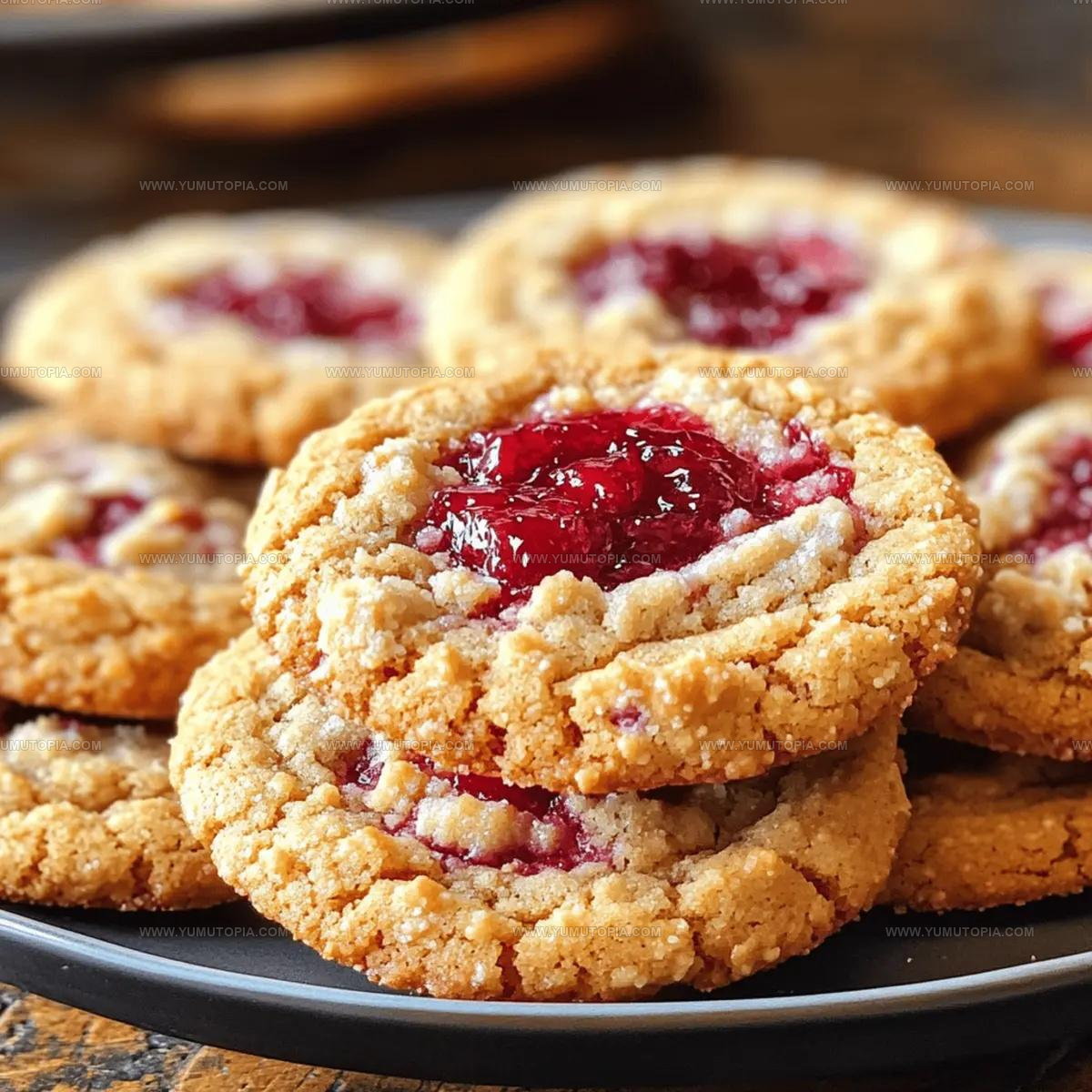 Crumb-Topped Buttery Raspberry Crumble Cookies Recipe