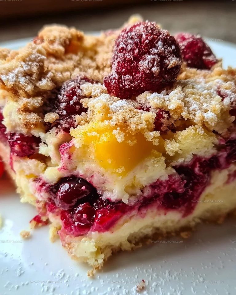 Buttermilk Mango Berry Crumb Cake Recipe