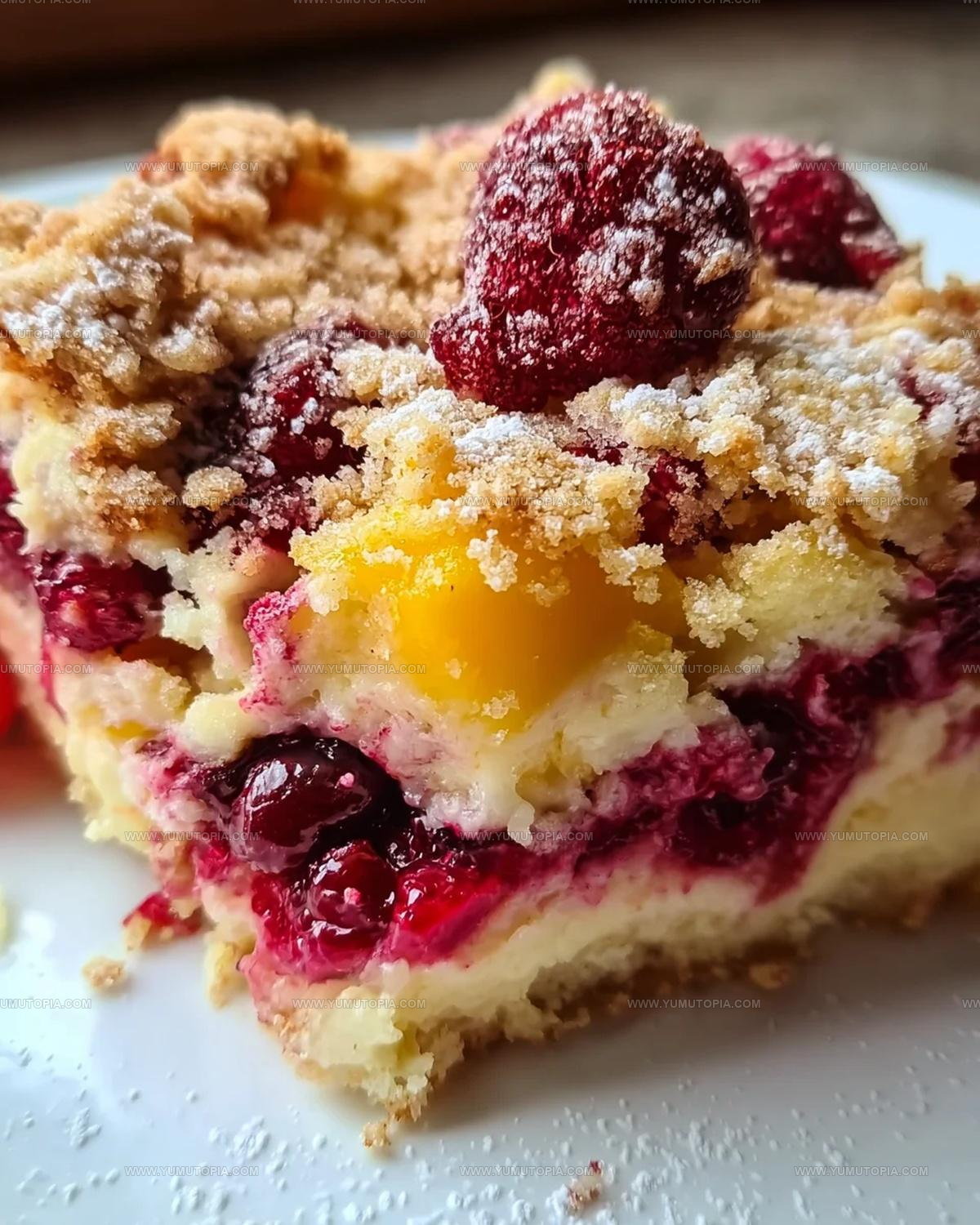 Buttermilk Mango Berry Crumb Cake Recipe