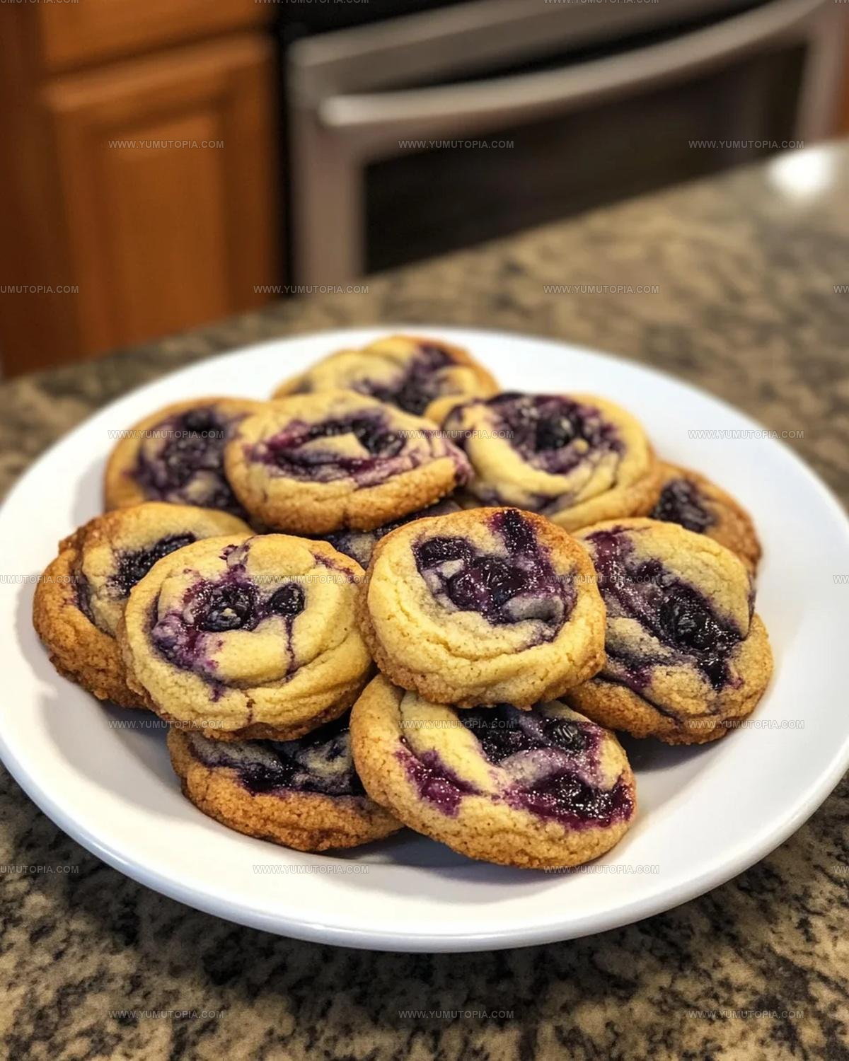 Blueberry Cheesecake Swirl Cookie Recipe