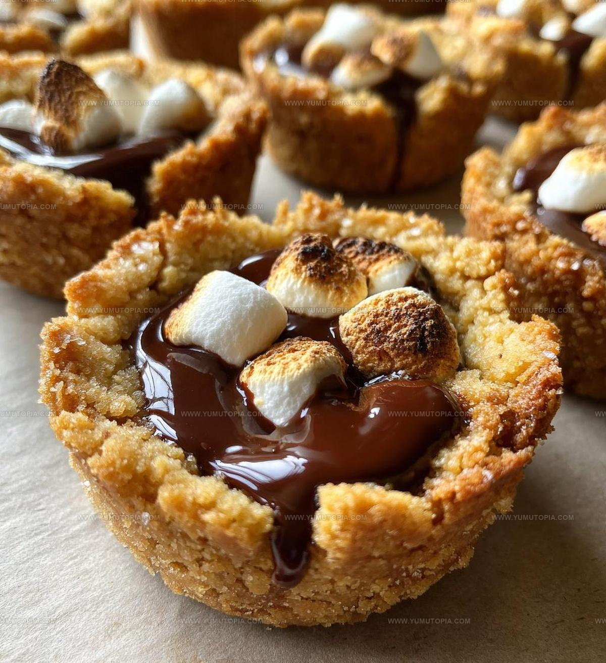 Smores Cookie Cups Recipe