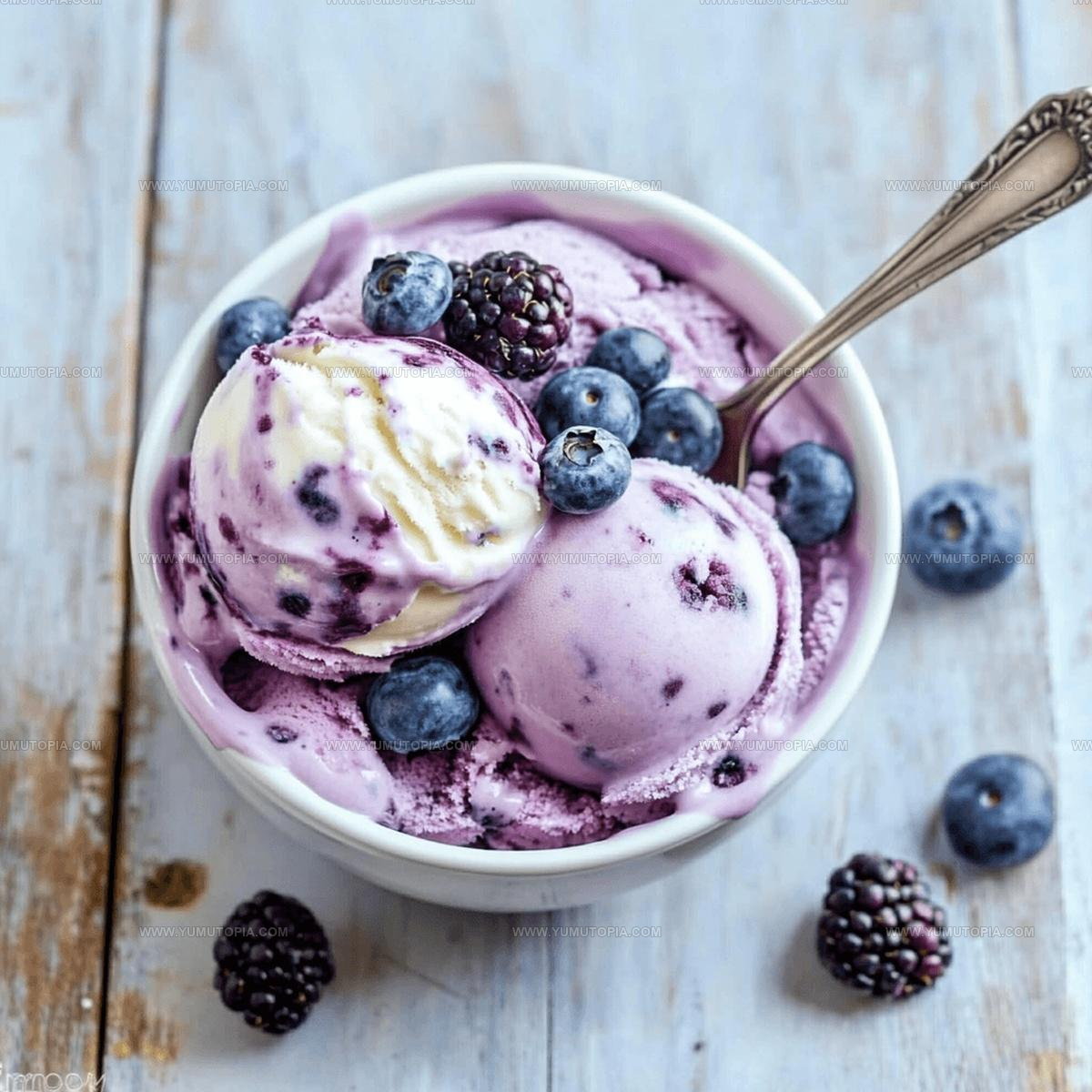 Lemon Blueberry Cheesecake Ice Cream Recipe