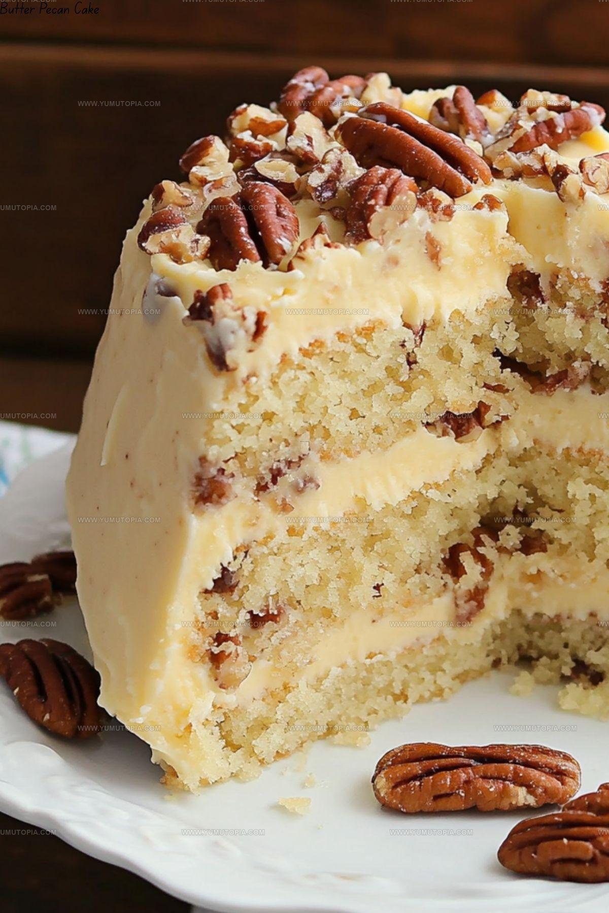 Southern-Style Butter Pecan Cake Recipe