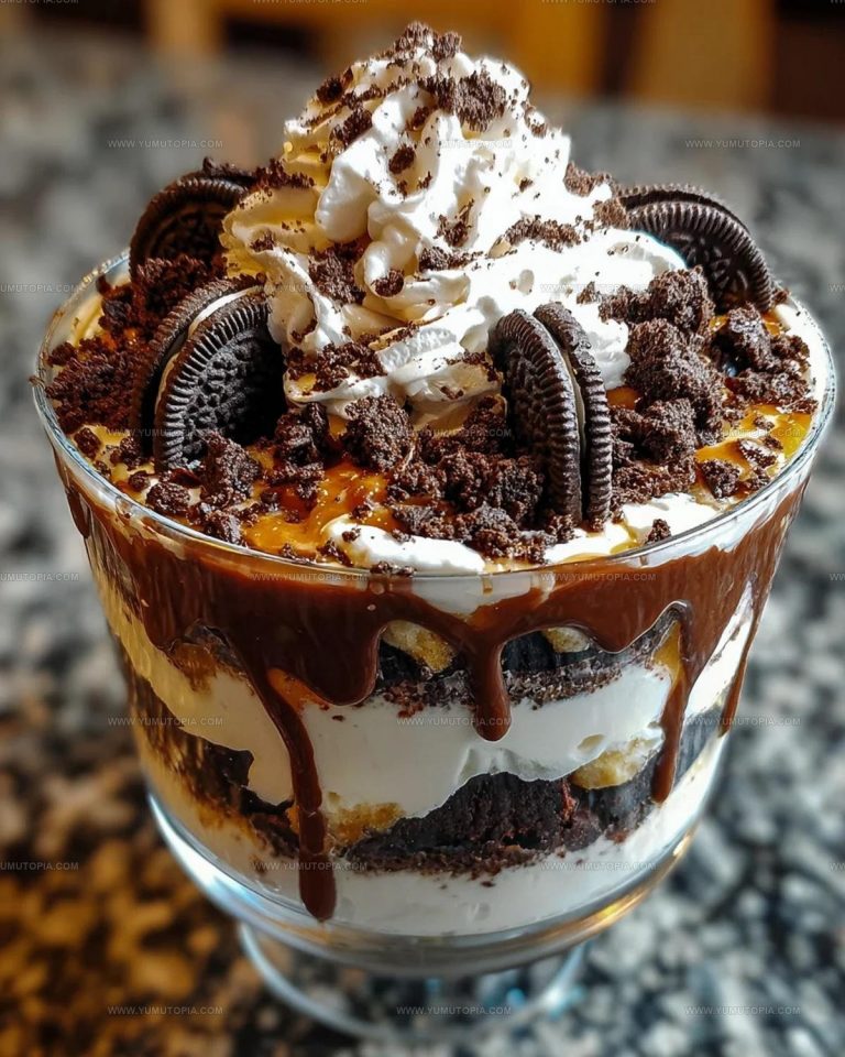 Chocolate Oreo Cheesecake Brownie Trifle Recipe