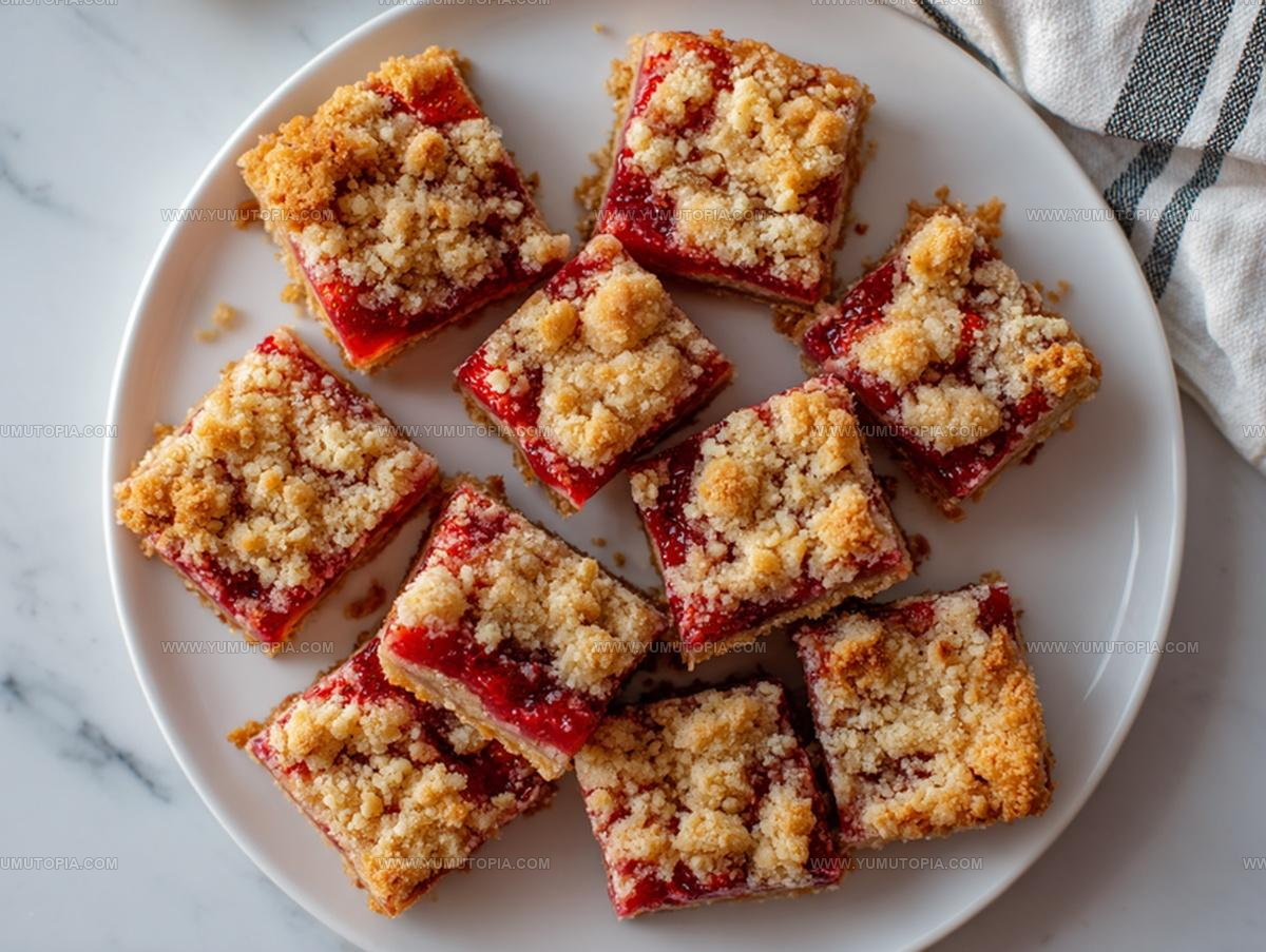 Strawberry Crumble Bars Recipe