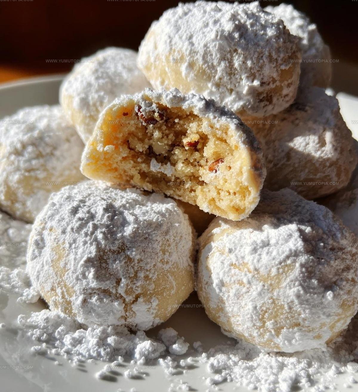 Powdered Pecan Snowball Cookies Recipe
