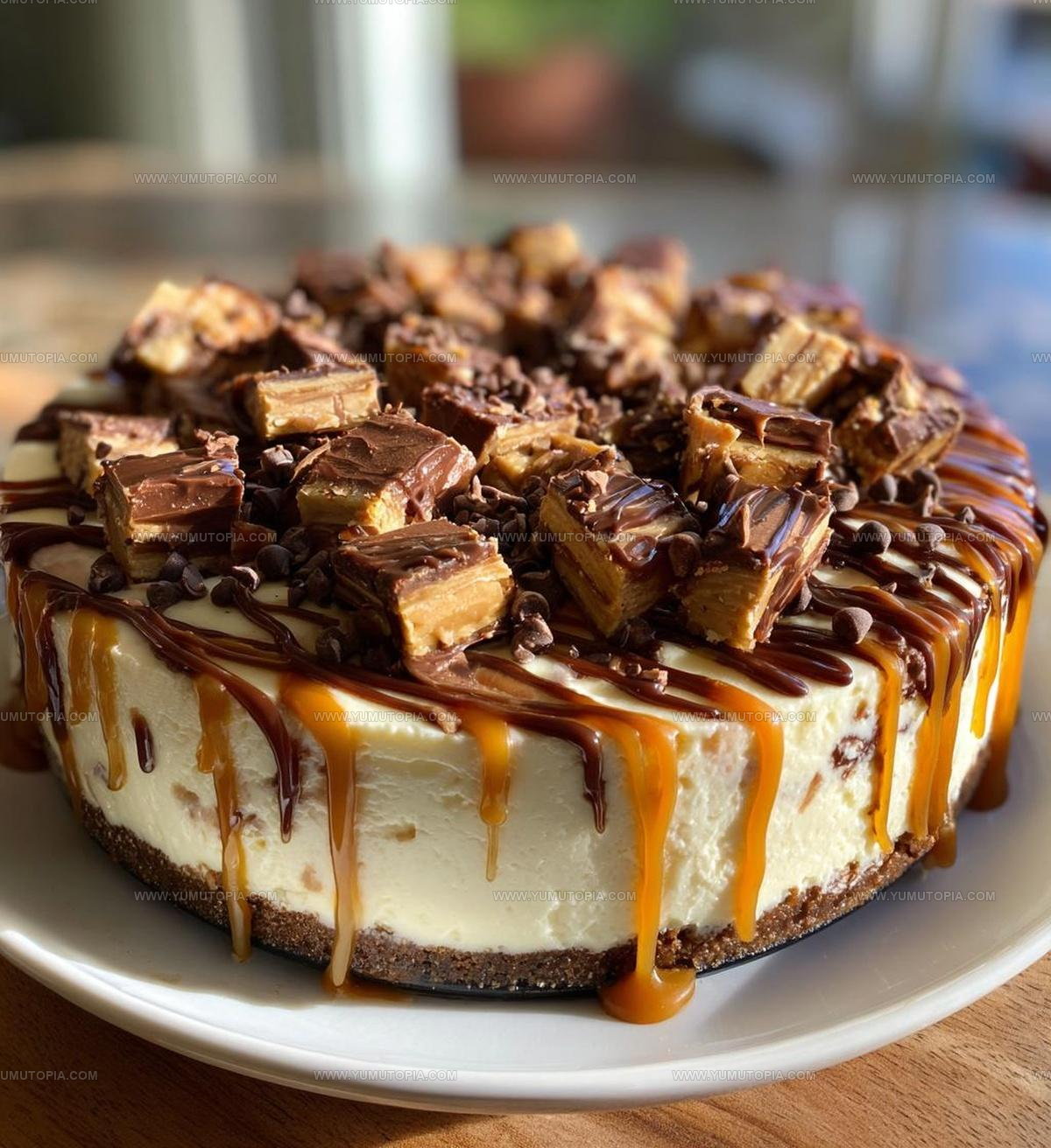 Homemade No Bake Twix Cheesecake Recipe