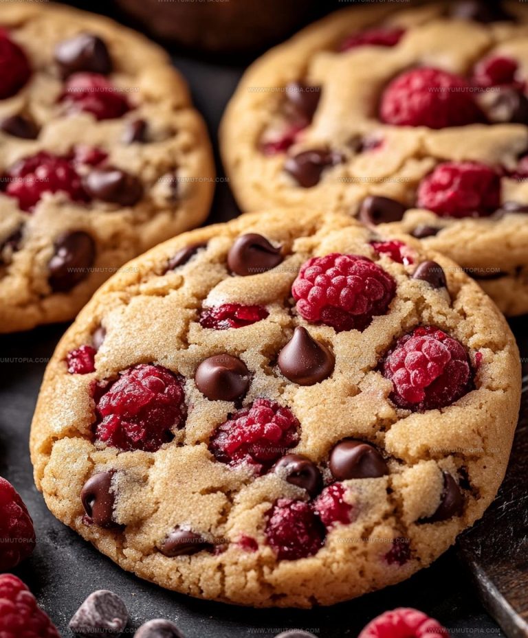 Fruit Folded Raspberry Chocolate Chip Cookies Recipe