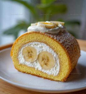 Banana Roll Cake Recipe