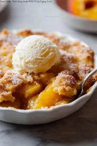 Gooey Peach Cobbler Recipe