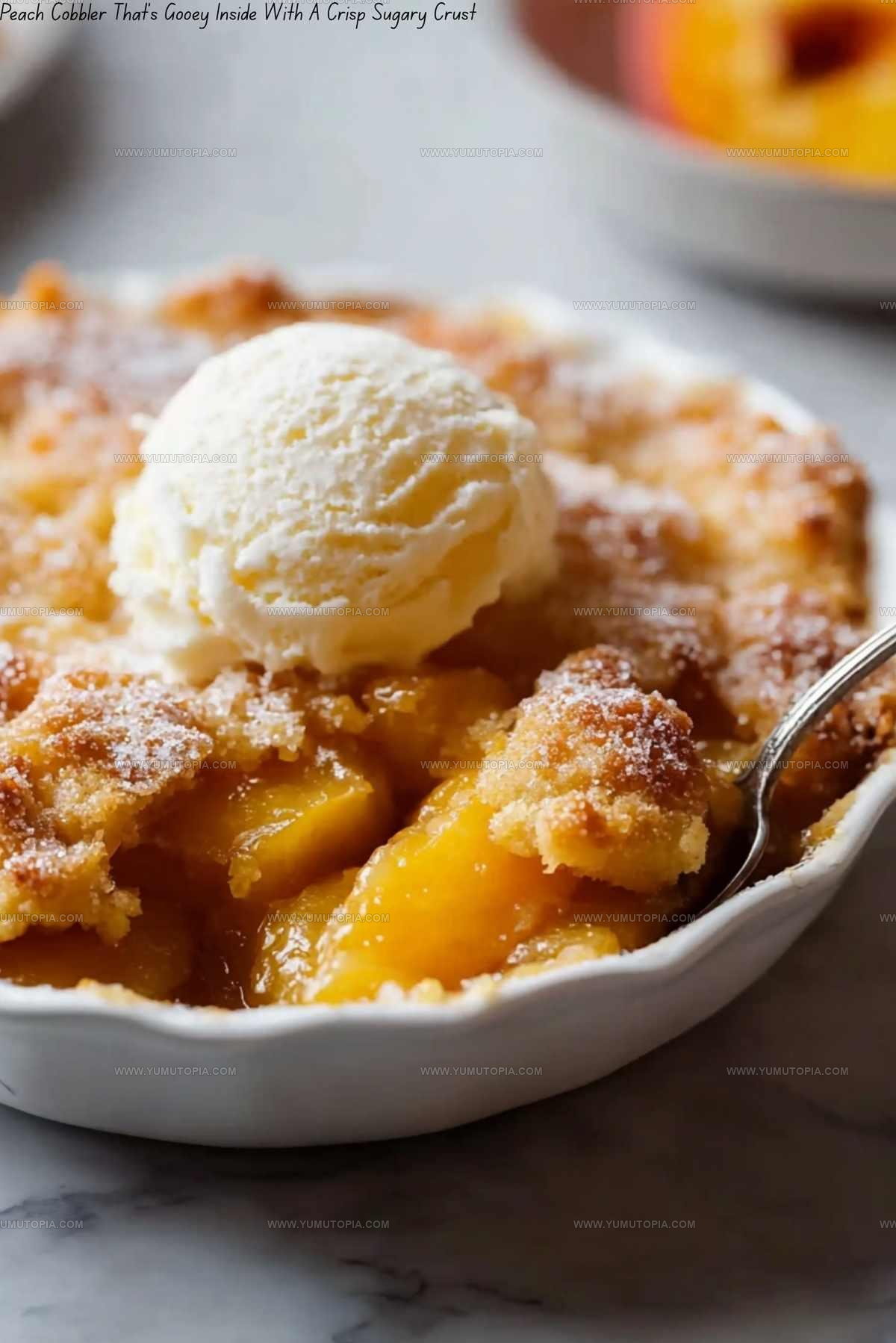 Gooey Peach Cobbler Recipe