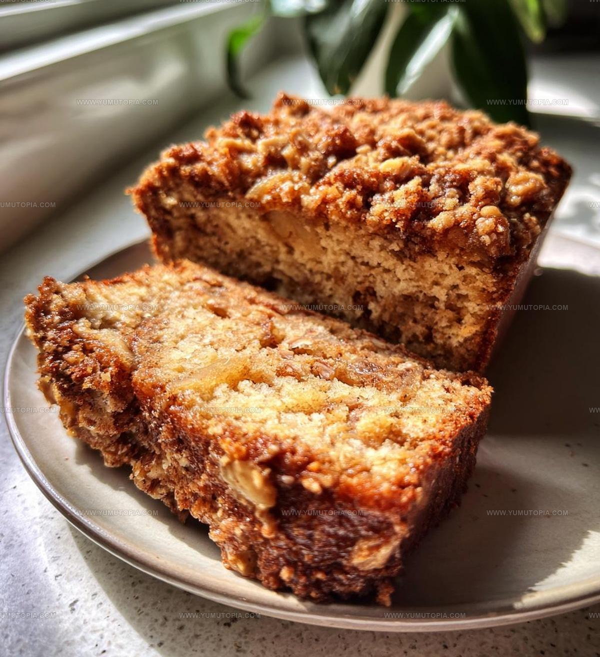 Cinnamon Crumble Banana Bread Recipe