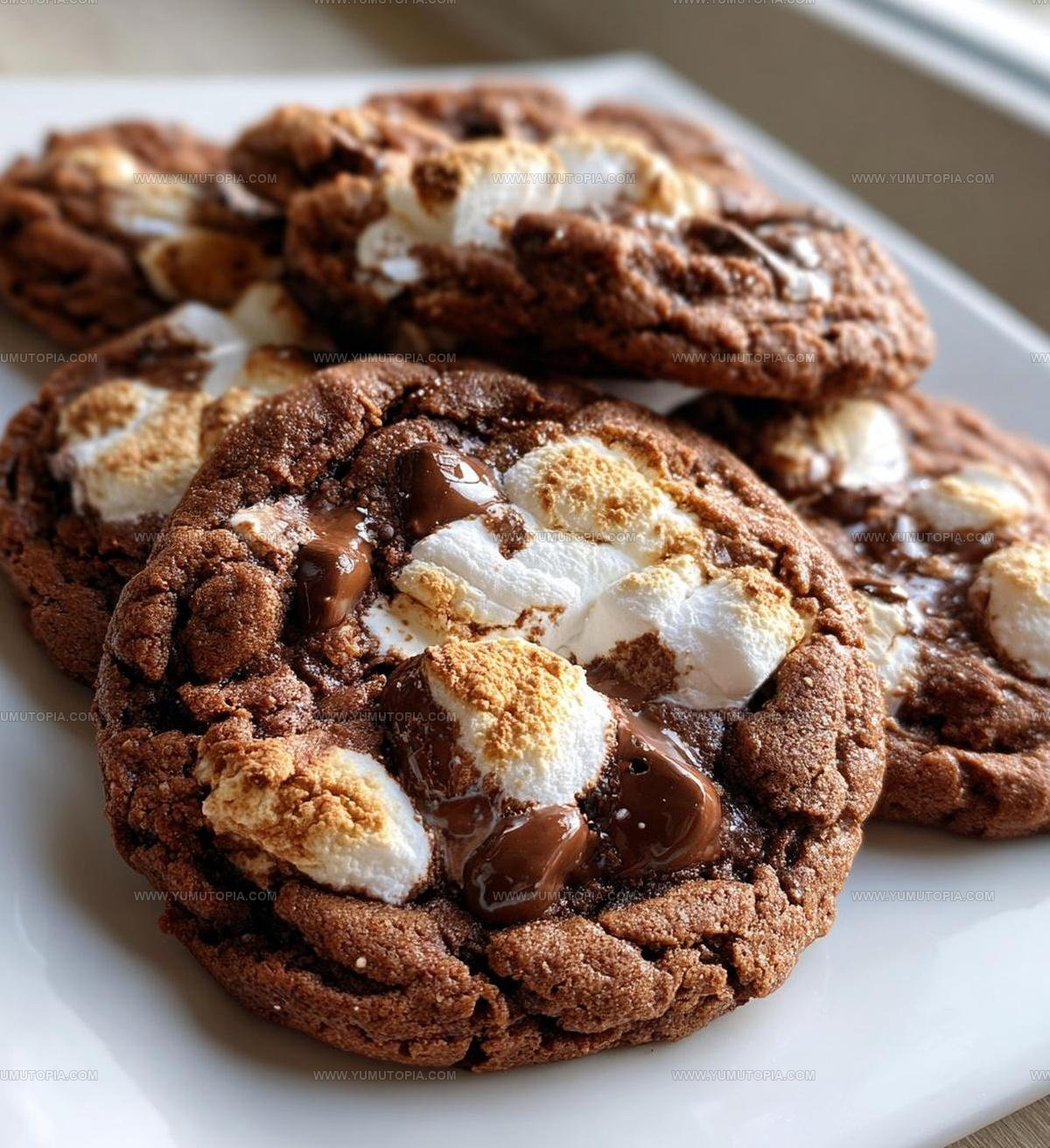 Campfire Chocolate Marshmallow Swirl Cookies Recipe