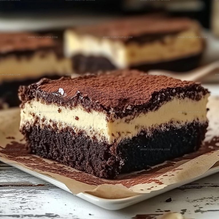 Classic Tiramisu Brownies Recipe