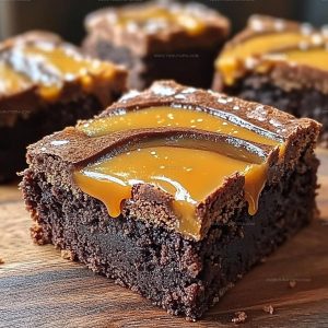 Gooey Caramel Swirl Brownies Recipe