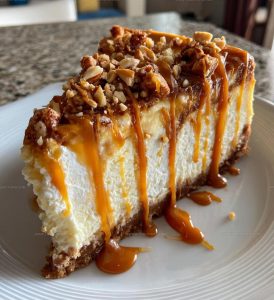 Banana Caramel Peanut Butter Cheesecake Recipe