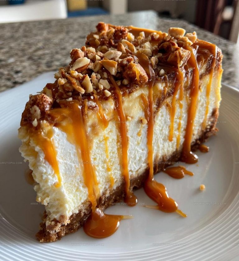 Banana Caramel Peanut Butter Cheesecake Recipe