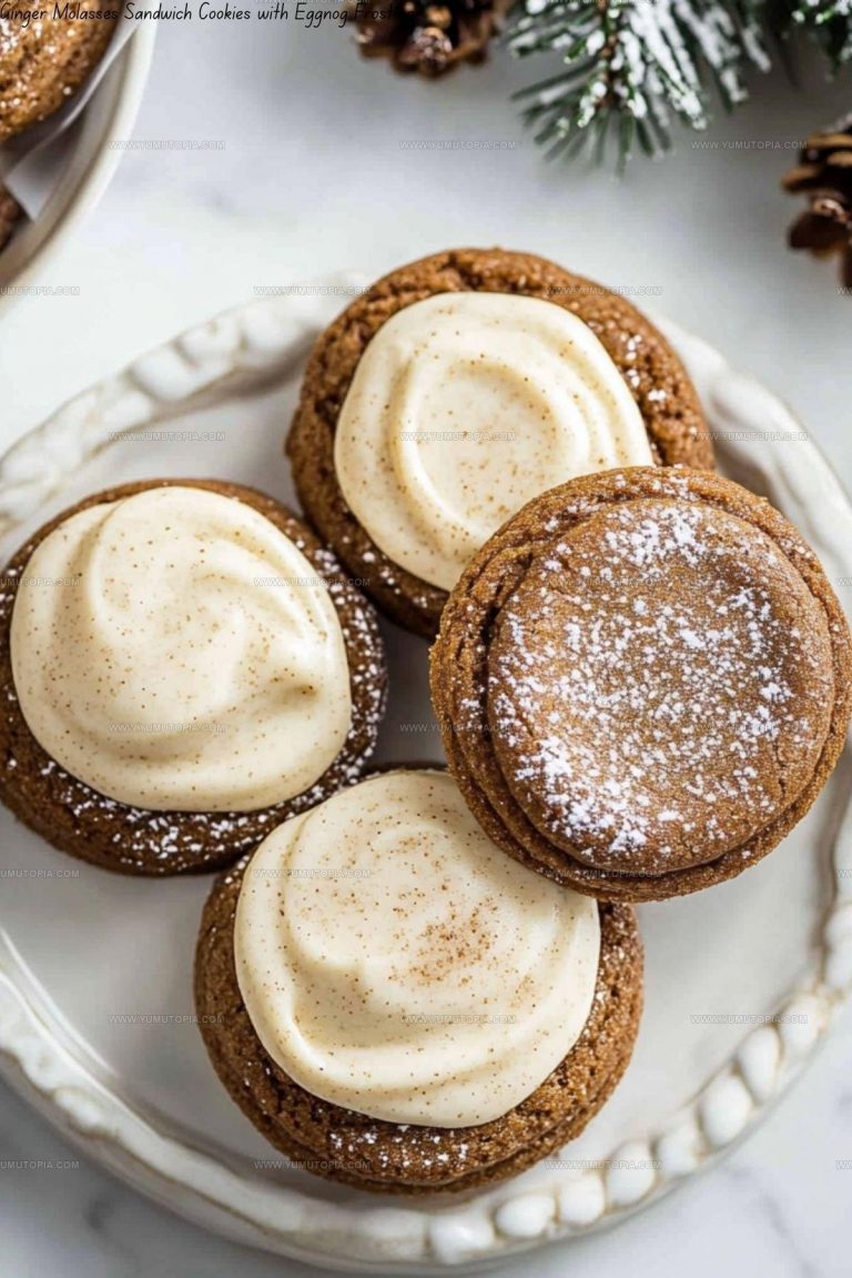 Ginger Molasses Sandwich Cookies Recipe