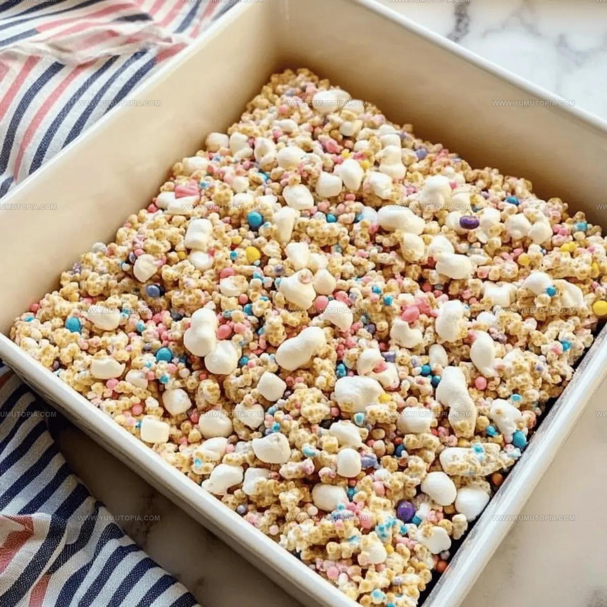 Cake Batter Rice Krispie Treats Recipe