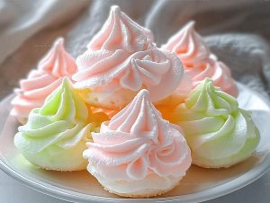 Colorful Treat Jello Meringue Cookies Recipe