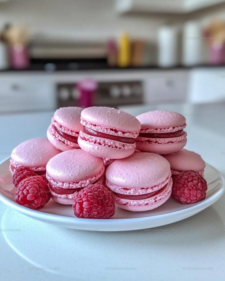 Almond-Based Raspberry Macarons Recipe