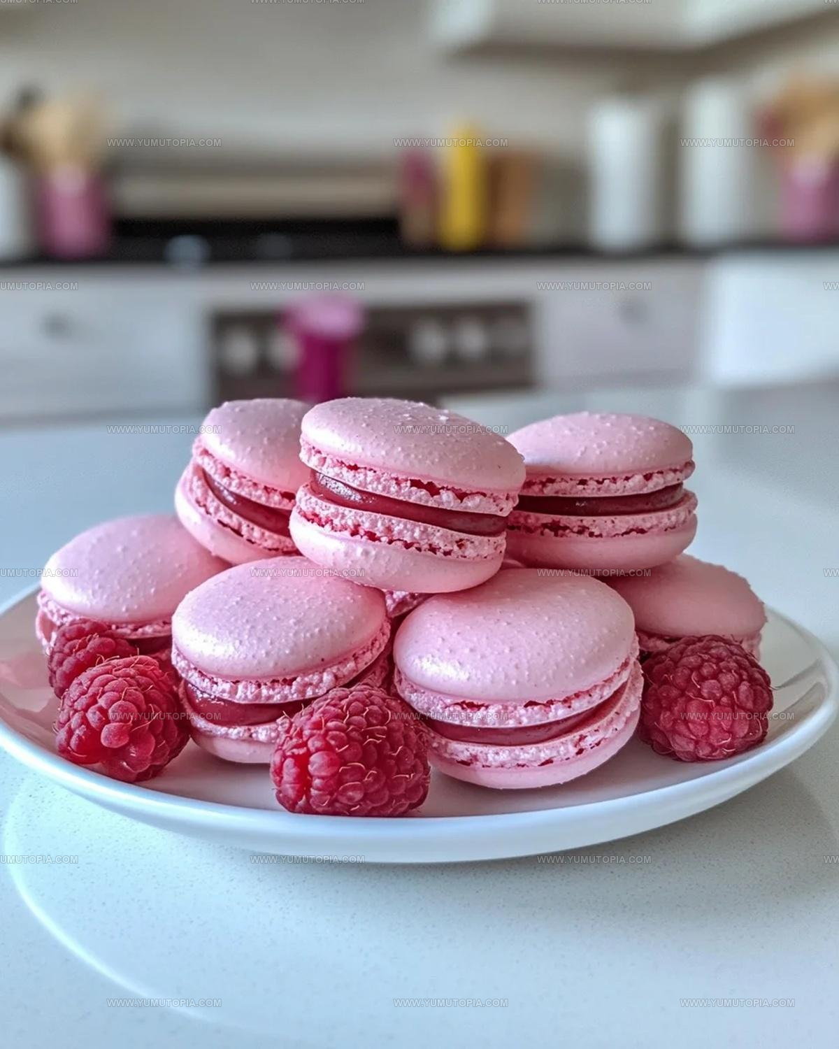 Almond-Based Raspberry Macarons Recipe