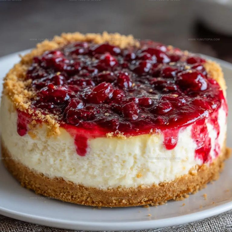 Cranberry White Chocolate Cheesecake Recipe