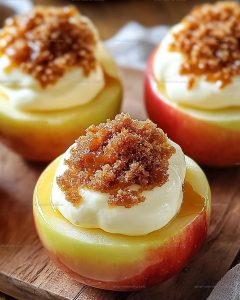 Caramel Cheesecake Baked Apples Recipe